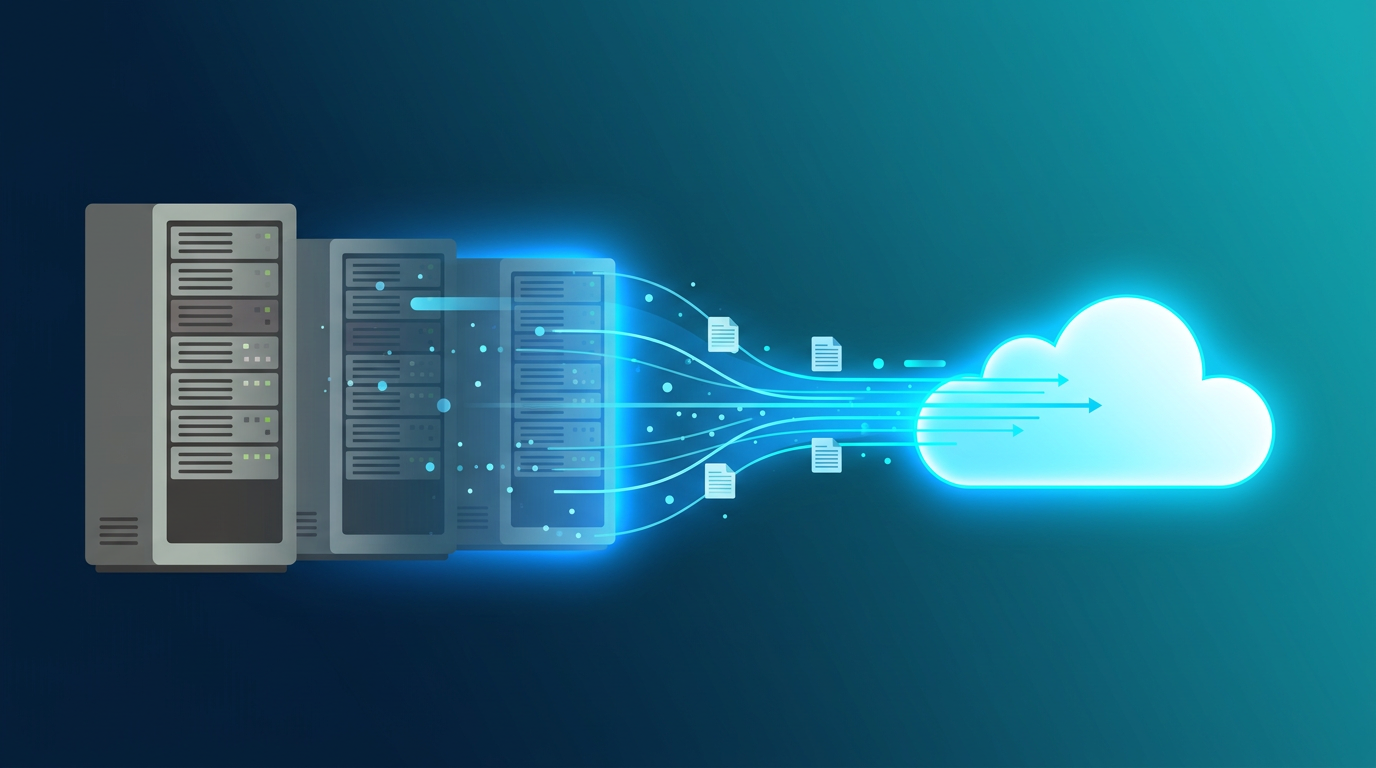 Cloud ERP migration roadmap showing the journey from legacy on-premises systems to Oracle NetSuite in the cloud